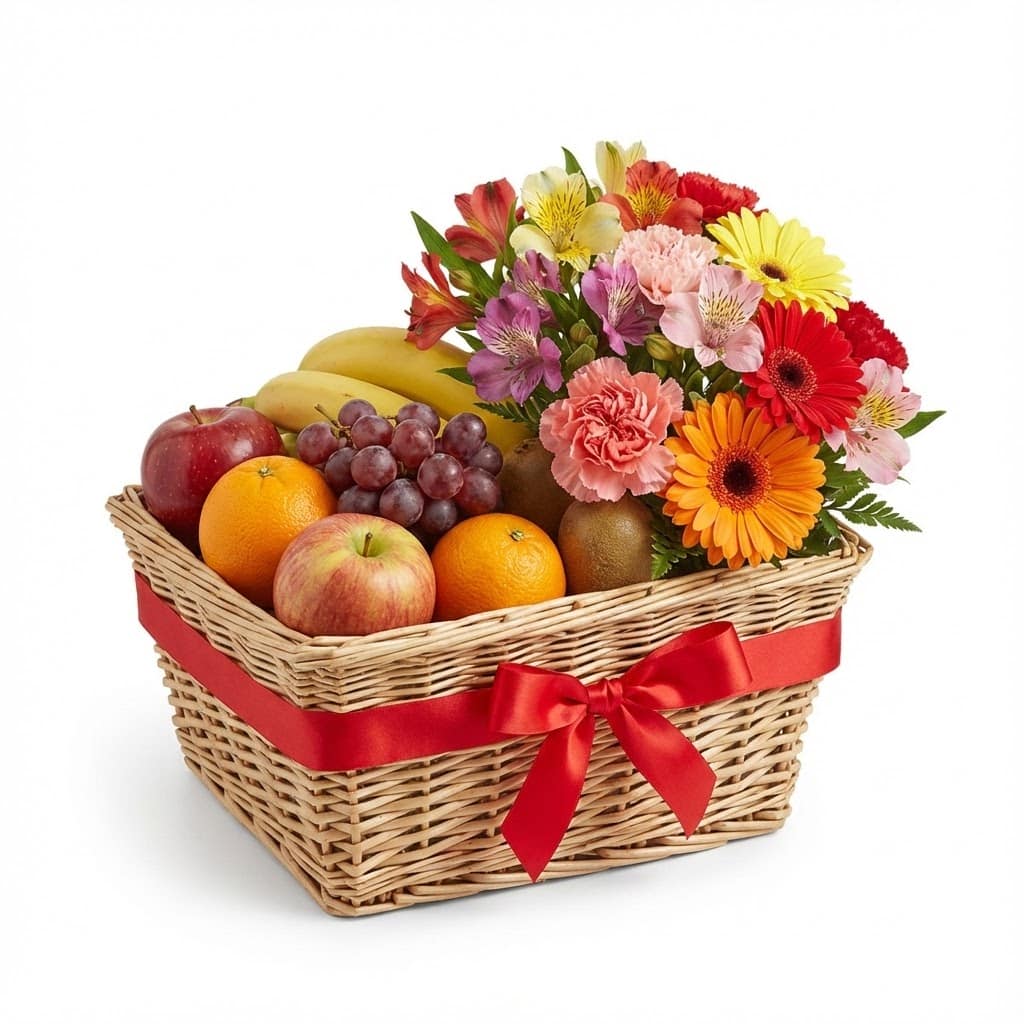 Fruits and Flowers Basket