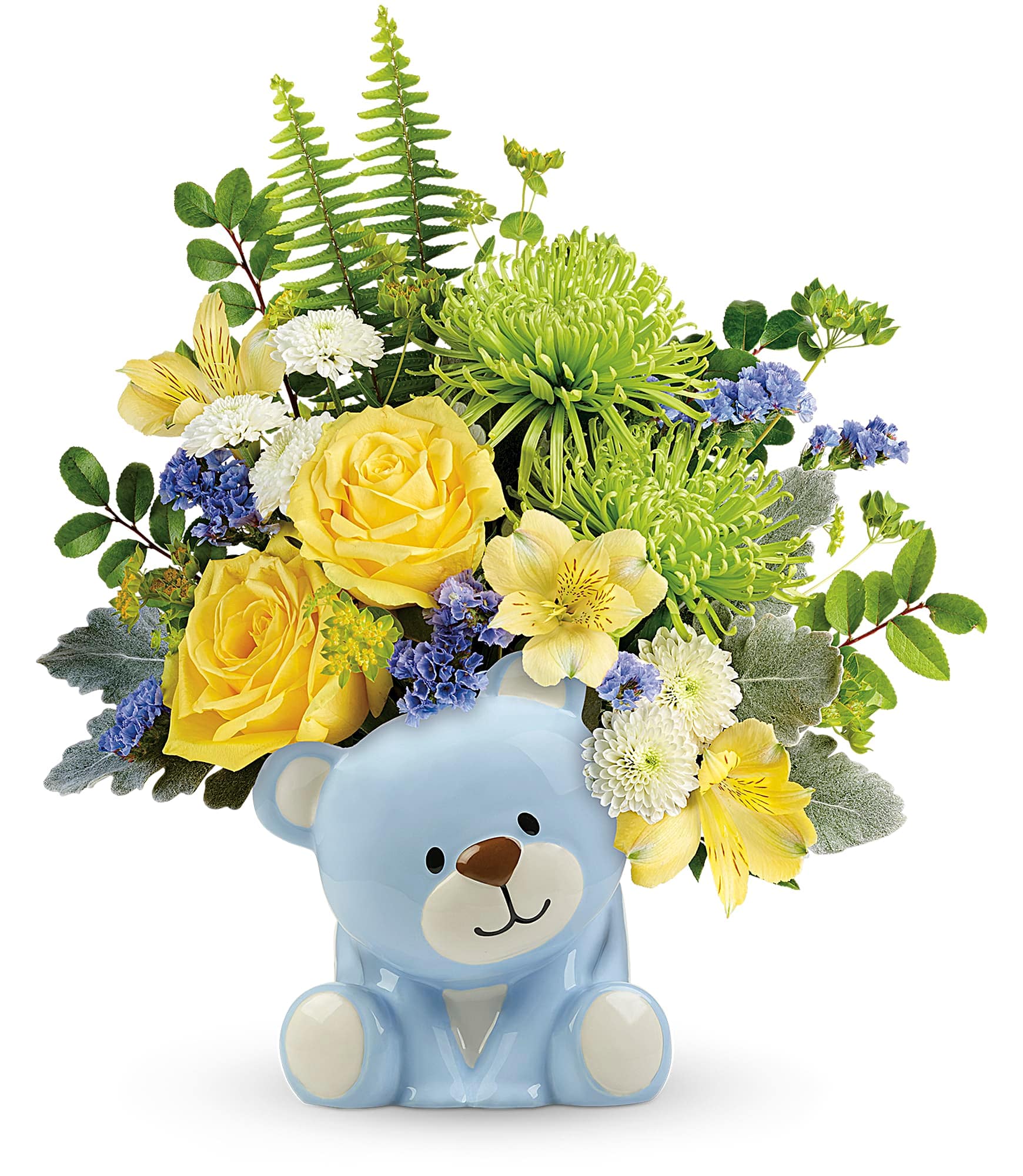 Blue Bear Hugs Bouquet